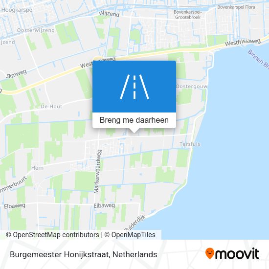 Burgemeester Honijkstraat kaart