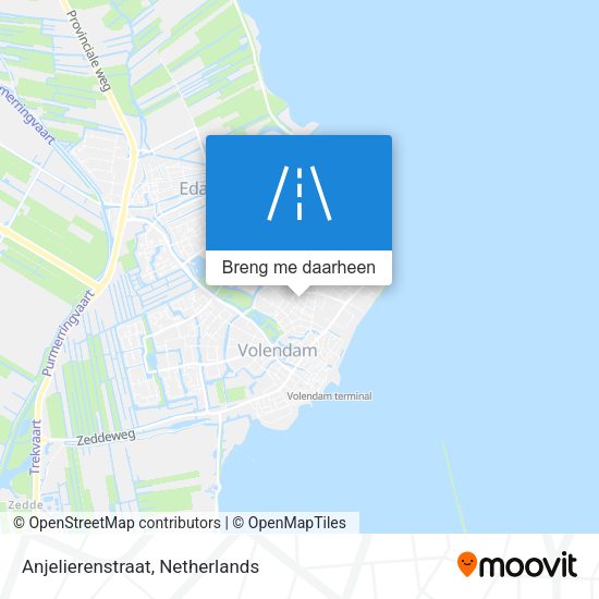 Anjelierenstraat kaart