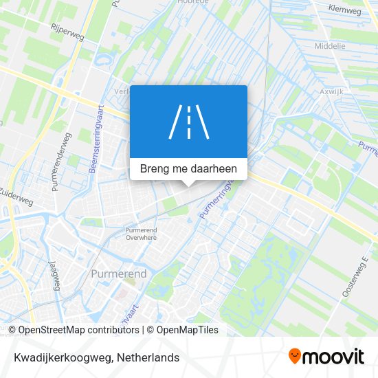 Kwadijkerkoogweg kaart