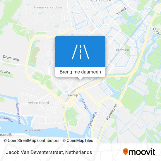 Jacob Van Deventerstraat kaart