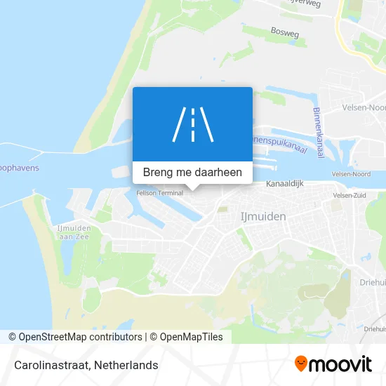 Carolinastraat kaart