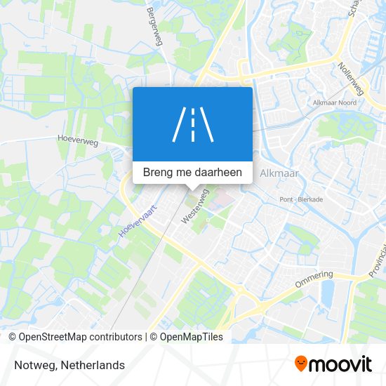 Notweg kaart