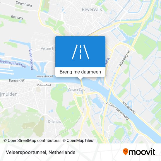 Velserspoortunnel kaart