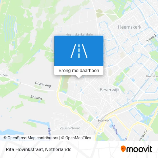 Rita Hovinkstraat kaart