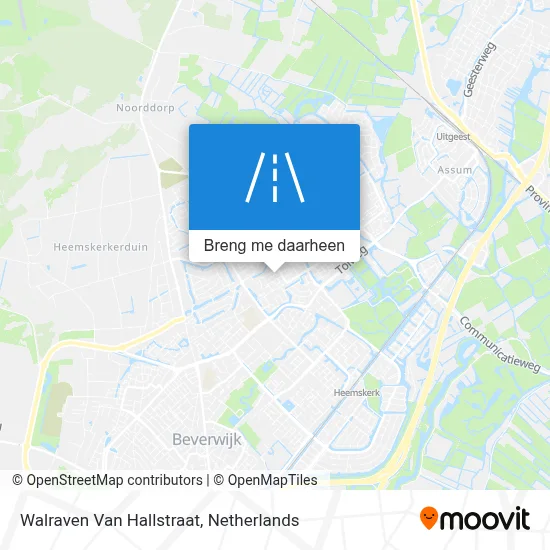 Walraven Van Hallstraat kaart