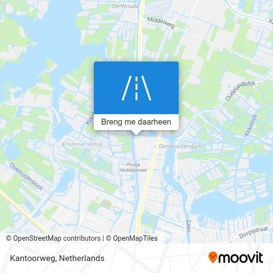 Kantoorweg kaart