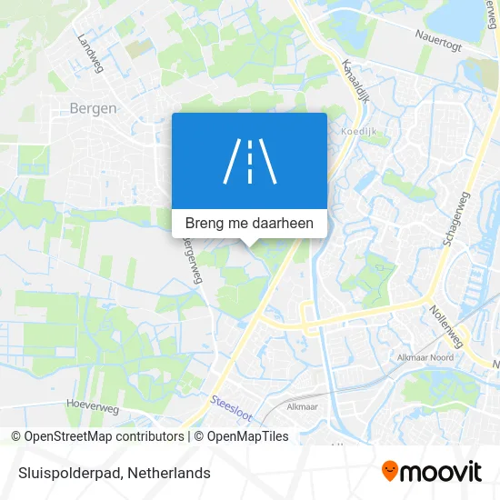 Sluispolderpad kaart