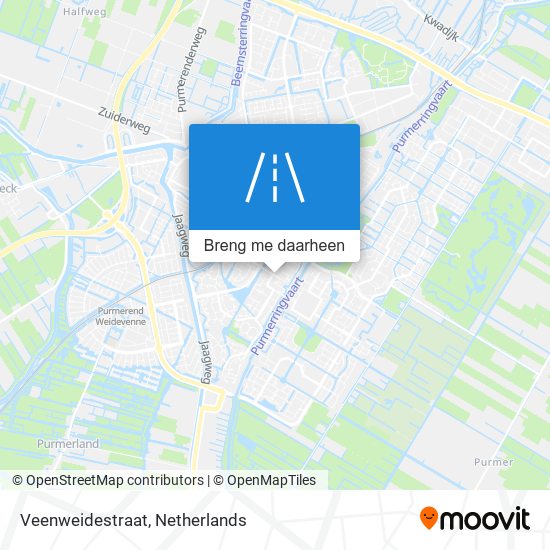 Veenweidestraat kaart