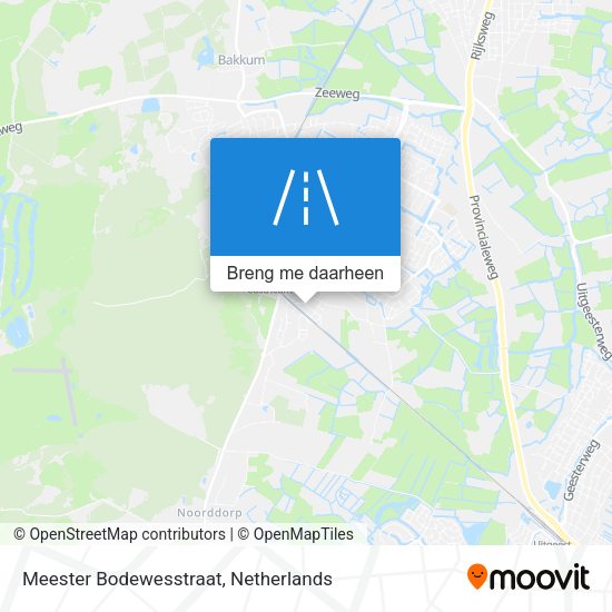 Meester Bodewesstraat kaart