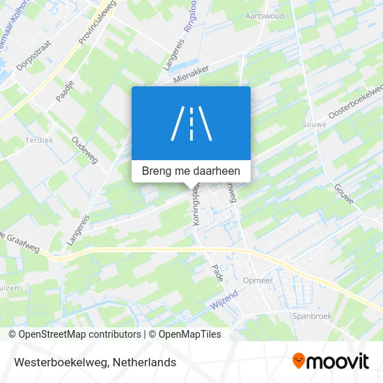 Westerboekelweg kaart