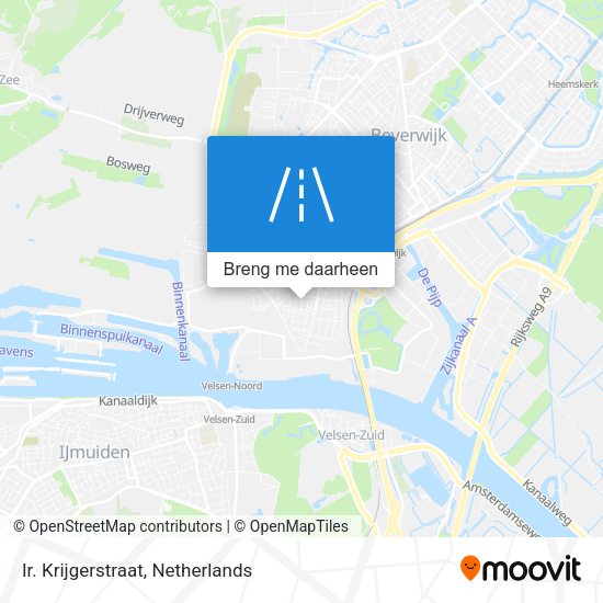 Ir. Krijgerstraat kaart