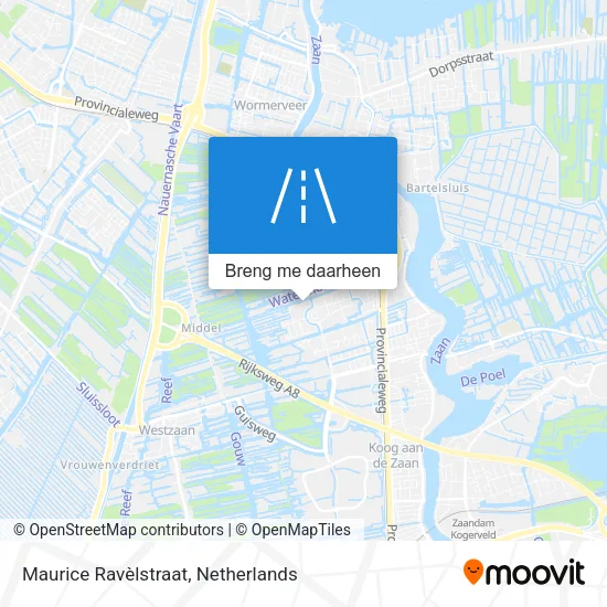 Maurice Ravèlstraat kaart
