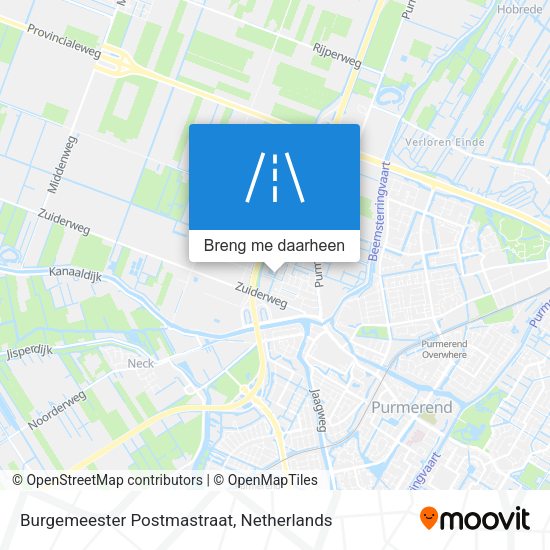 Burgemeester Postmastraat kaart