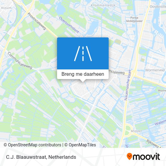 C.J. Blaauwstraat kaart