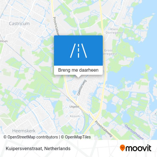Kuipersvenstraat kaart