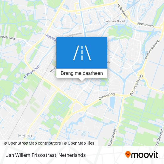 Jan Willem Frisostraat kaart