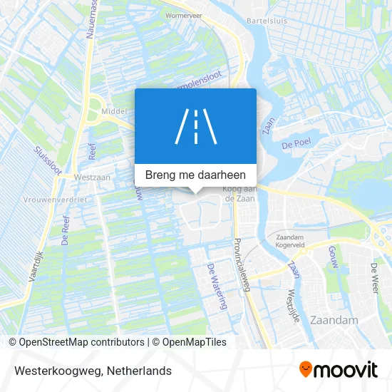 Westerkoogweg kaart