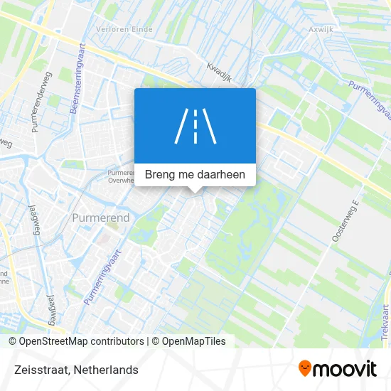 Zeisstraat kaart