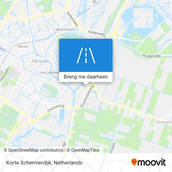 Korte Schermerdijk kaart