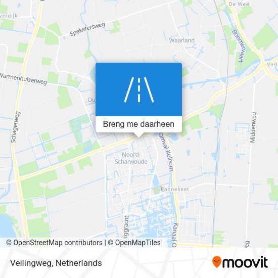 Veilingweg kaart