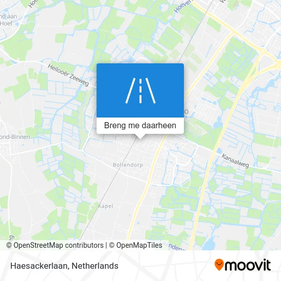 Haesackerlaan kaart