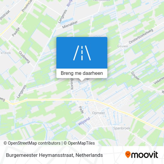 Burgemeester Heymansstraat kaart