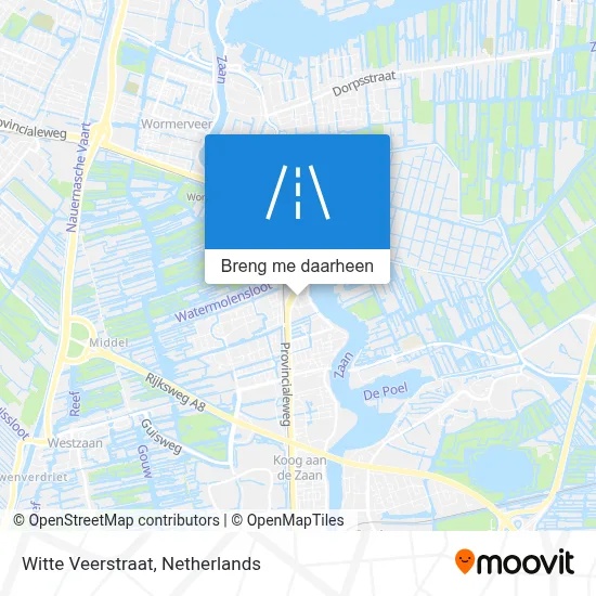 Witte Veerstraat kaart