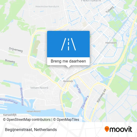 Begijnenstraat kaart
