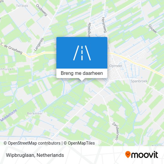 Wipbruglaan kaart