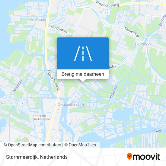 Starnmeerdijk kaart