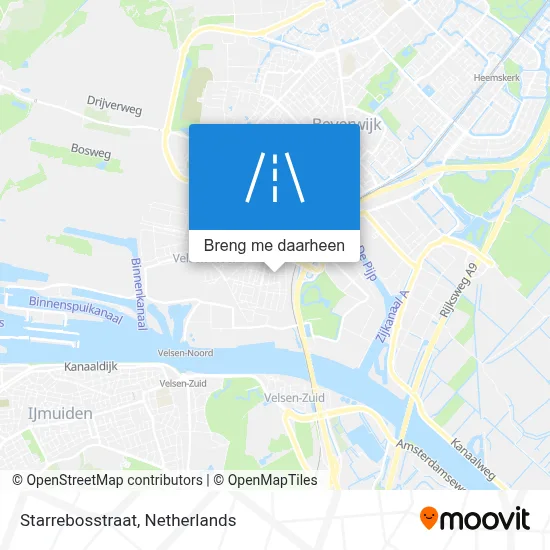 Starrebosstraat kaart