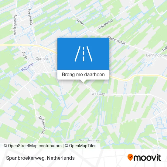 Spanbroekerweg kaart