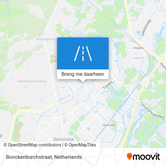Bonckenburchstraat kaart