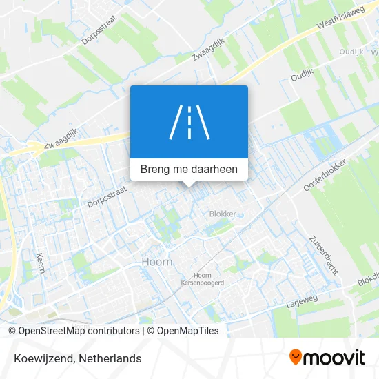 Koewijzend kaart