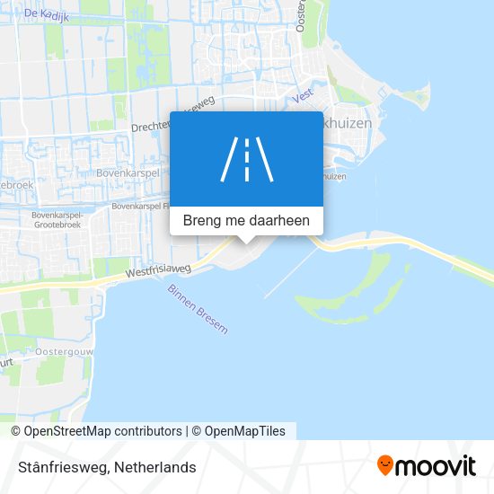 Stânfriesweg kaart