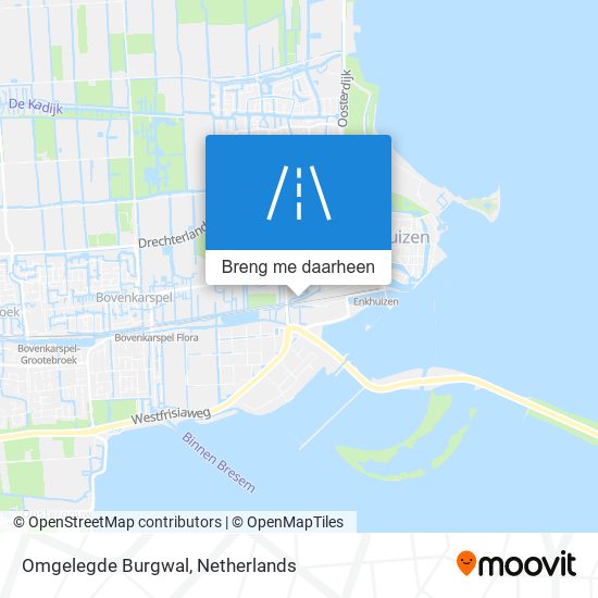 Omgelegde Burgwal kaart