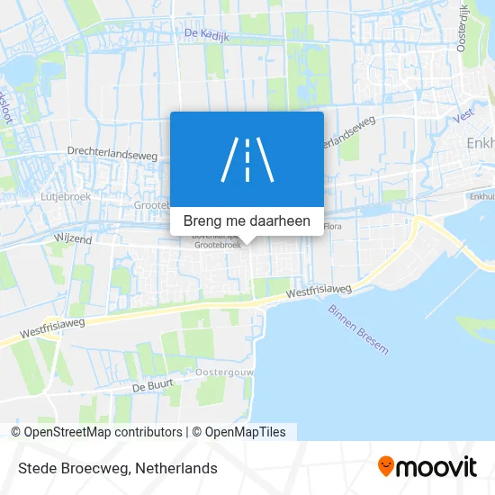 Stede Broecweg kaart