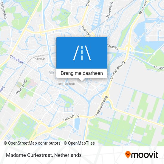 Madame Curiestraat kaart