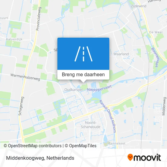 Middenkoogweg kaart