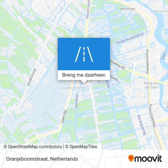 Oranjeboomstraat kaart
