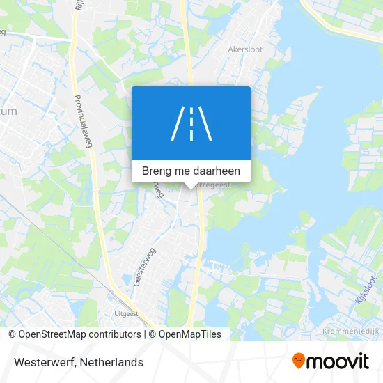Westerwerf kaart