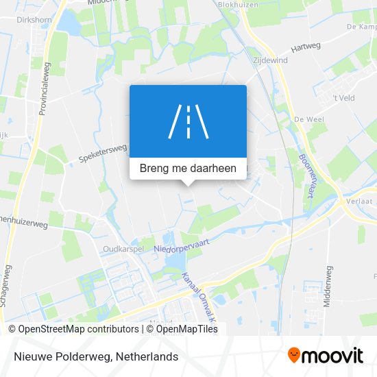 Nieuwe Polderweg kaart