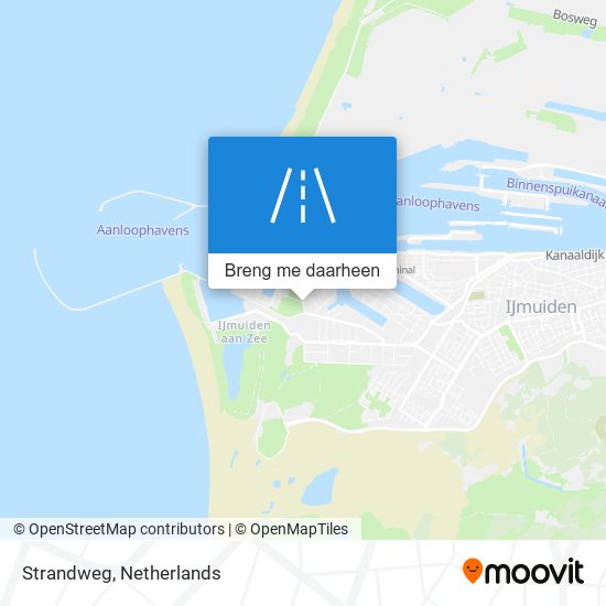 Strandweg kaart