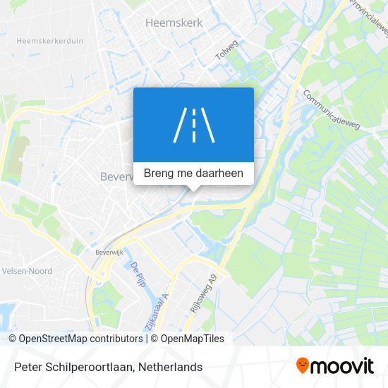 Peter Schilperoortlaan kaart