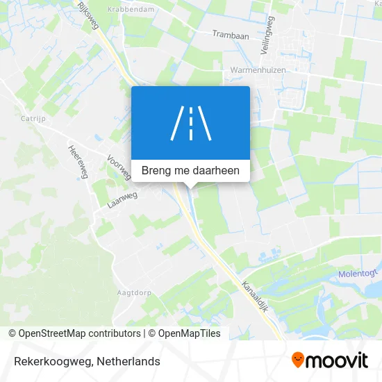 Rekerkoogweg kaart