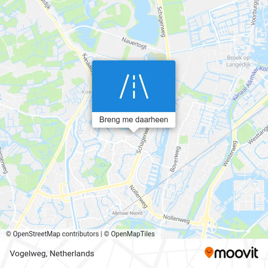 Vogelweg kaart