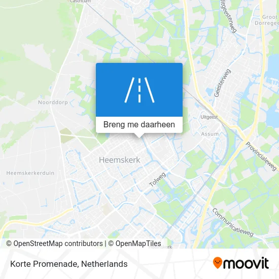 Korte Promenade kaart