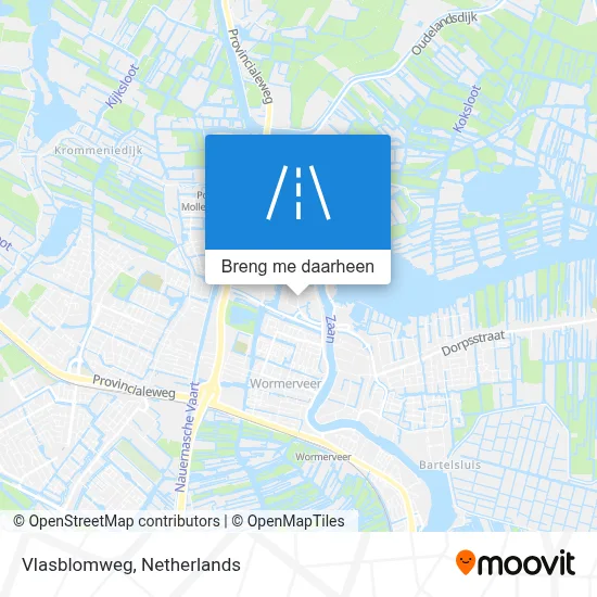 Vlasblomweg kaart