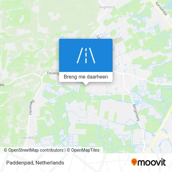 Paddenpad kaart