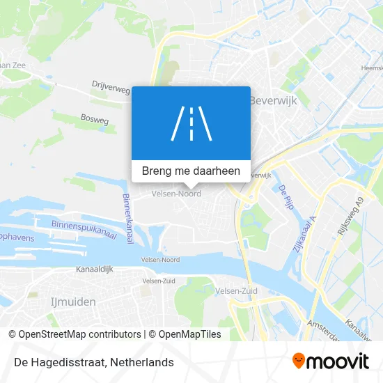 De Hagedisstraat kaart